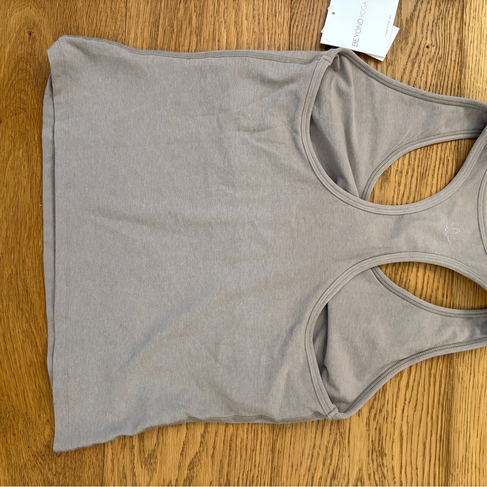 Spacedye Step Up Racerback Tank -Color Oyster - Picture 5 of 5